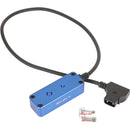 CAMVATE Male D-Tap to 3-Port Female D-Tap Splitter Hub (Blue)