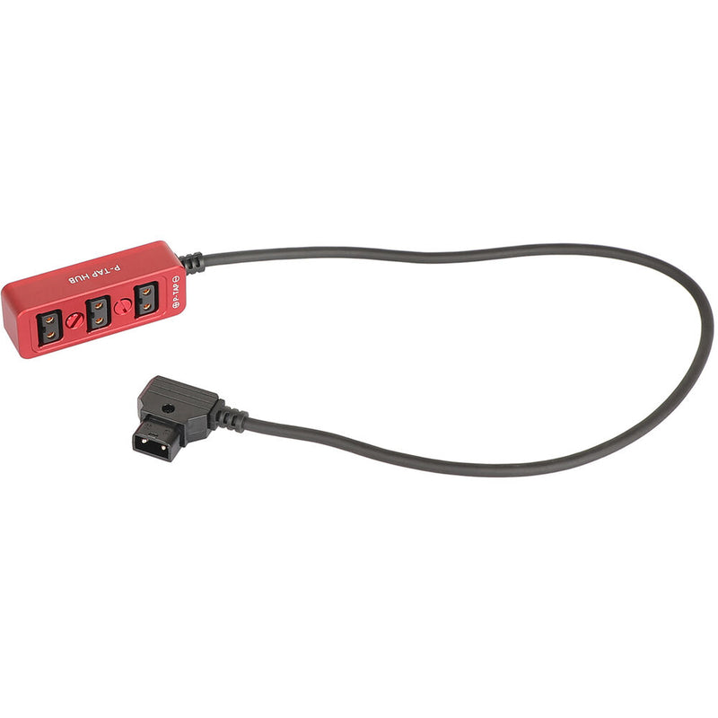 CAMVATE Male D-Tap to 3-Port Female D-Tap Splitter Hub (Red)