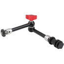 CAMVATE 11" Magic Arm with Stainless Steel Joints, Red Lock & Shoe Mount Adapter