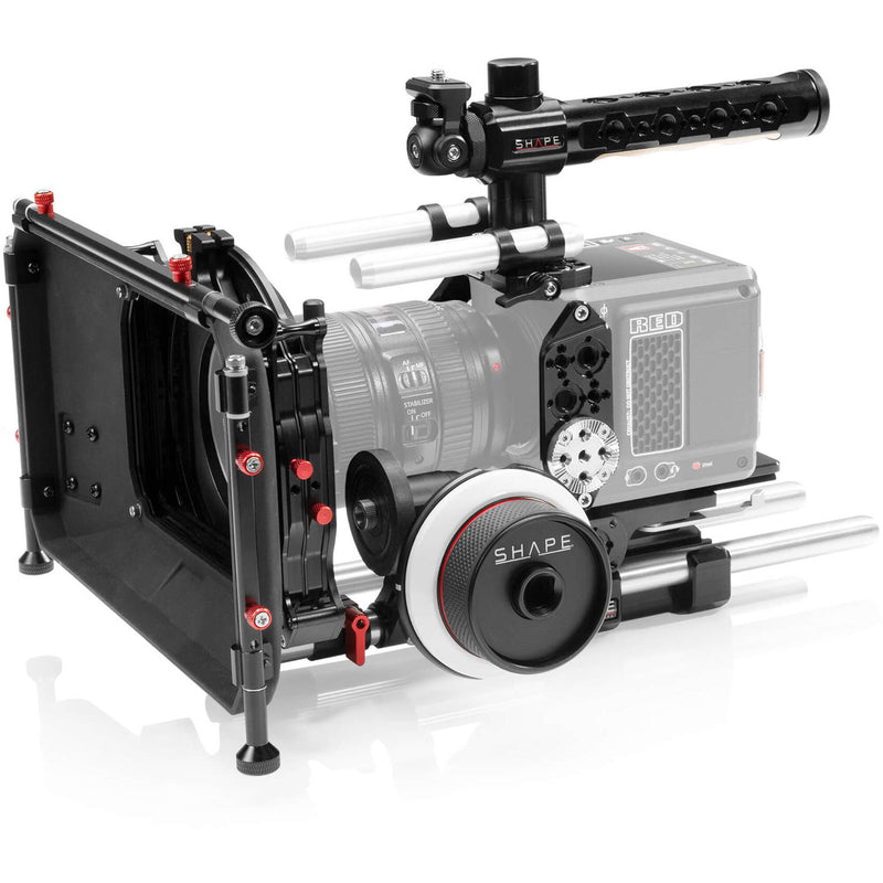 SHAPE RED KOMODO Kit with Cage, Baseplate, Top Handle, Matte Box & Follow Focus Kit