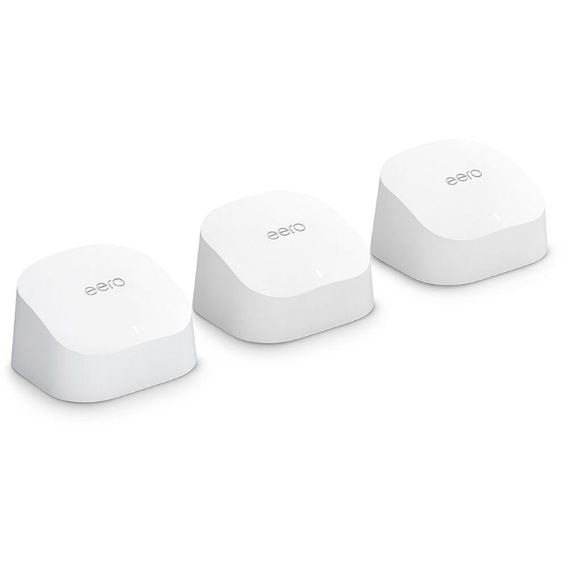 eero 6 Wireless Dual-Band Gigabit Mesh Wi-Fi System (Router, 2 Extenders, White)