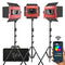 GVM RGB LED Studio Video Bi-Color Soft 1200D 3-Light Panel Bundle