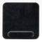 Londo Genuine Leather Mouse Pad with Wrist Rest (Black)