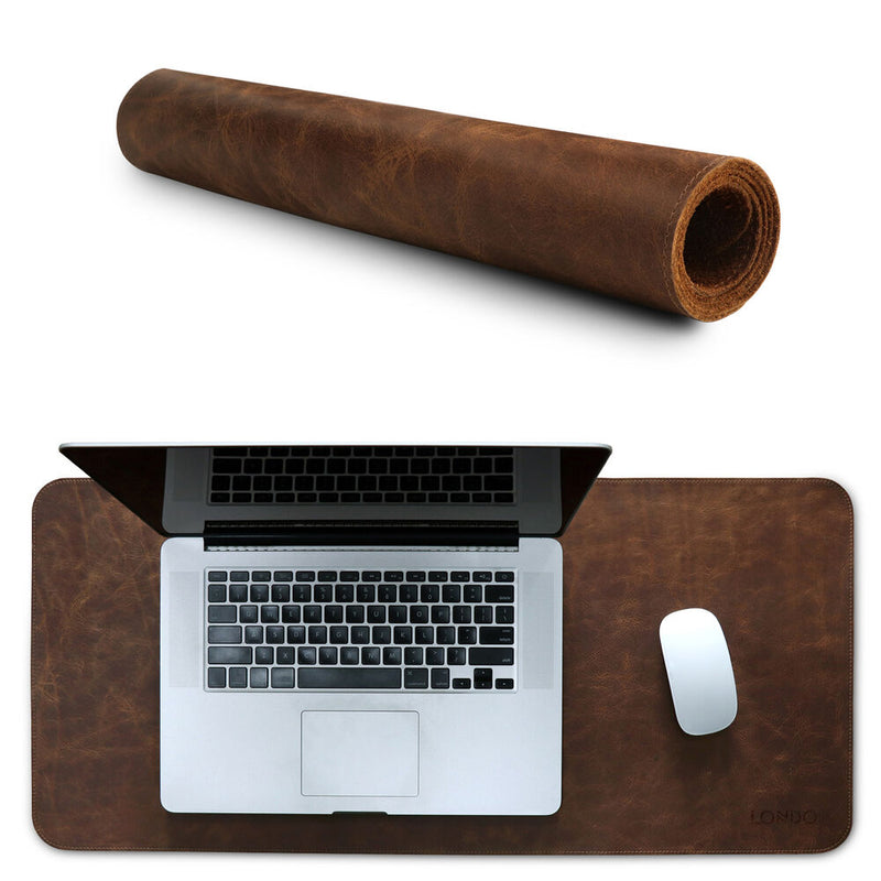 Londo Genuine Leather Extended Mouse Pad (Brown)