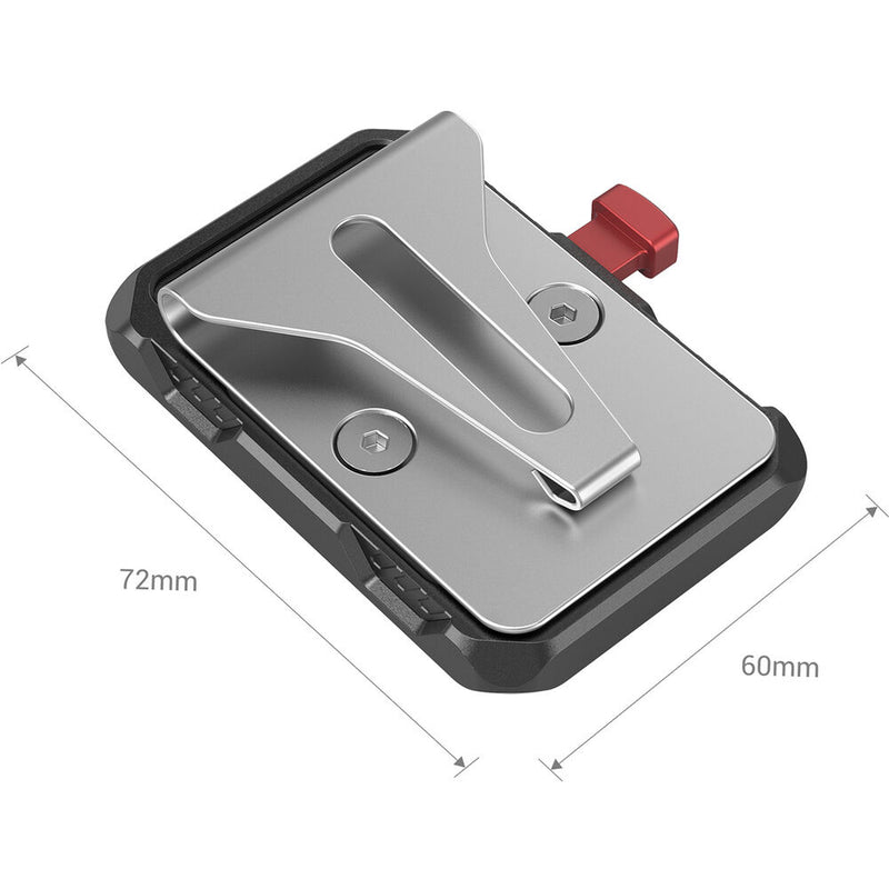 SmallRig Mini V-Lock Battery Plate with Belt Clip