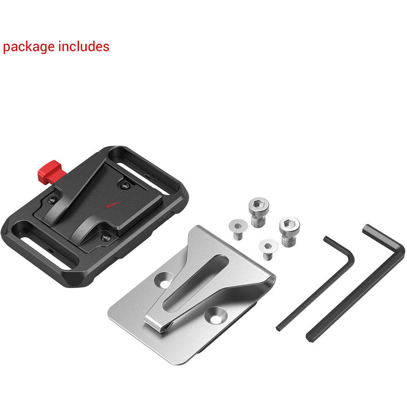 SmallRig Mini V-Lock Battery Plate with Belt Clip