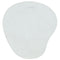 Londo Leather Oval Mouse Pad with Wrist Rest (White)