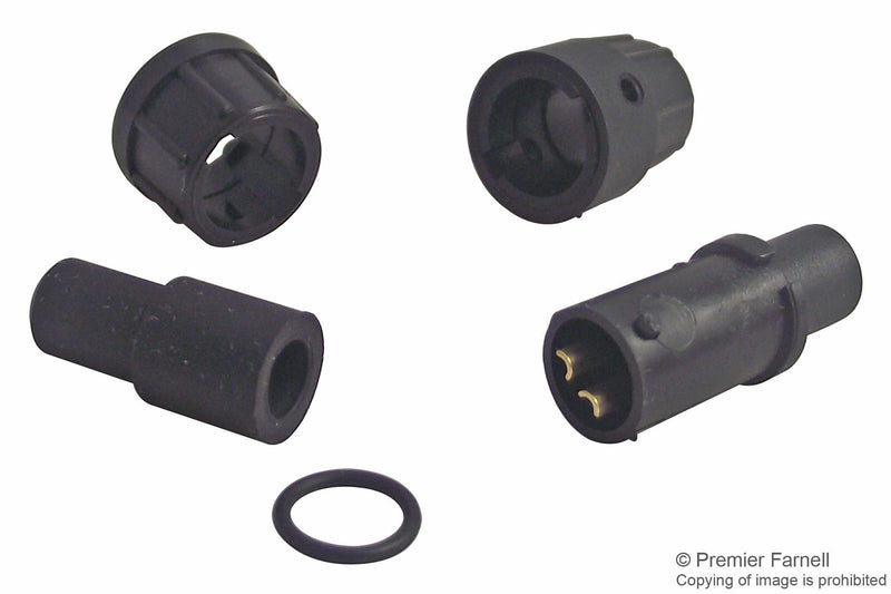 CONXALL 16282-2SG-318 Circular Connector, 2+PE, Micro-Con-X Series, Cable Mount Receptacle, 3 Contacts, Solder Socket