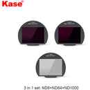 Kase 3-in-1 Clip-In ND8, ND64, ND1000 Solid Neutral Density Filter Set for Canon EOS R5 (3, 6, and 10 Stops)