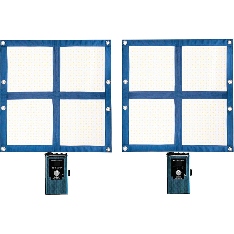 Intellytech LiteCloth 2.0 LC-160 Foldable 2 x 2 LED Two-Mat Kit (V-Mount)