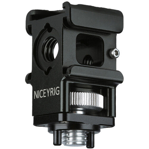 Niceyrig Cold Shoe Adapter with 3/8"-16 Anti-Twist Screw Mount