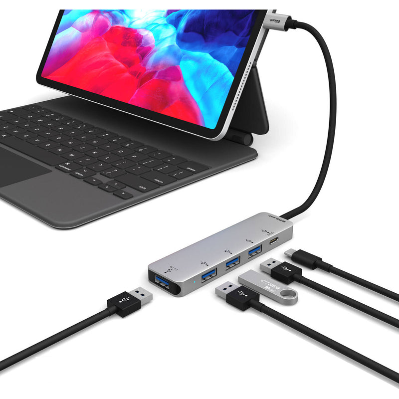 EZQuest 4-Port USB 3.0 Hub Adapter with USB Type-C PD 3.0