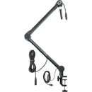 Gator Professional Broadcast Boom Mic Stand with LED Light