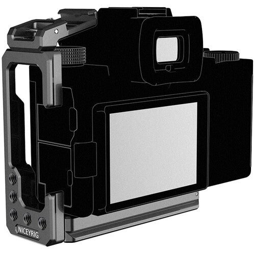 Niceyrig L-Bracket for Panasonic Lumix S5 Camera with Detachable Cold Shoe Mount