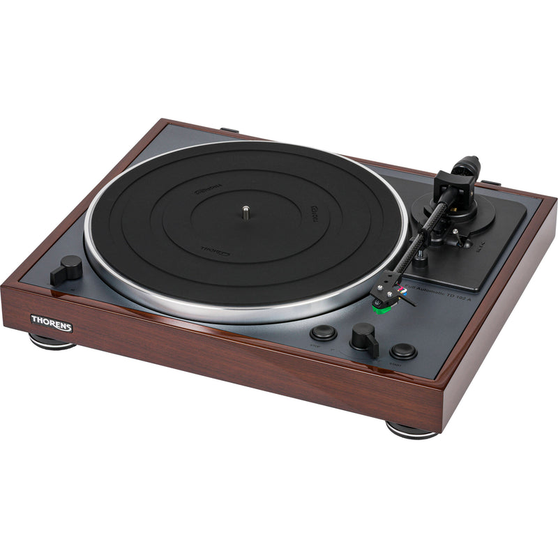 THORENS TD 102 A Fully Automatic Two-Speed Stereo Turntable (Walnut High Gloss)