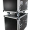 ProX 10U Vertical Rack Mount Flight Case 24" Deep with Casters