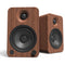 Kanto Living YU4 2-Way Powered Bookshelf Speakers (Walnut, Pair)