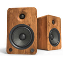 Kanto Living YU6 2-Way Powered Bookshelf Speakers (Walnut, Pair)