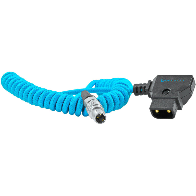 Kondor Blue D-Tap to LEMO 2-Pin 0B Male Power Cable (Coiled)