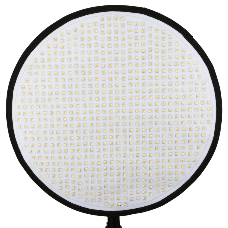 Genaray PortaSun Round Flexible Bi-Color LED Light with Softbox and Grid V2 (20")