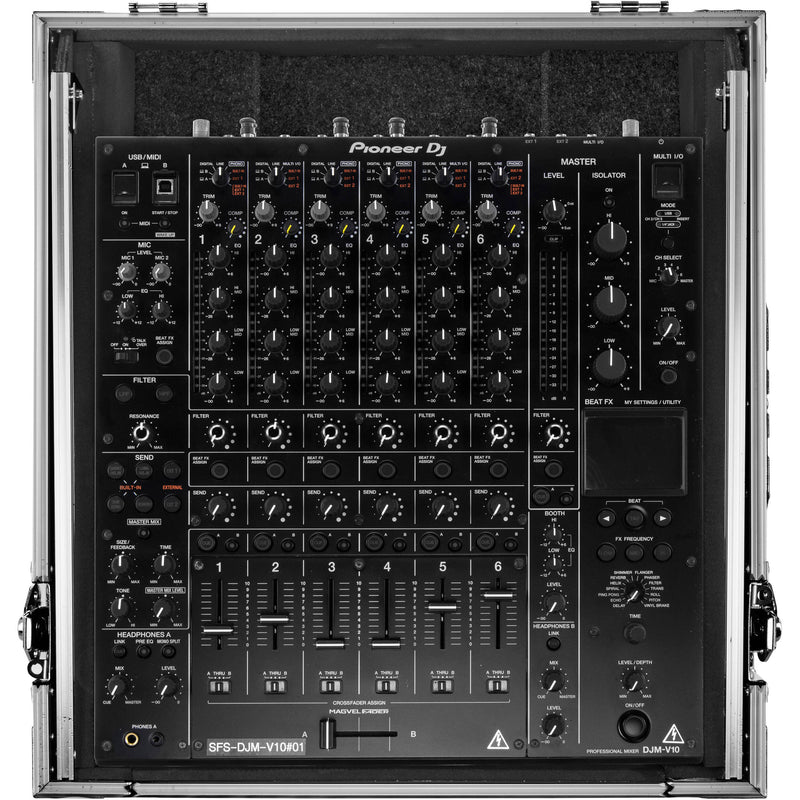 Odyssey Innovative Designs ATA Flight Zone Glide Style Case for Pioneer DJM-V10 Mixer