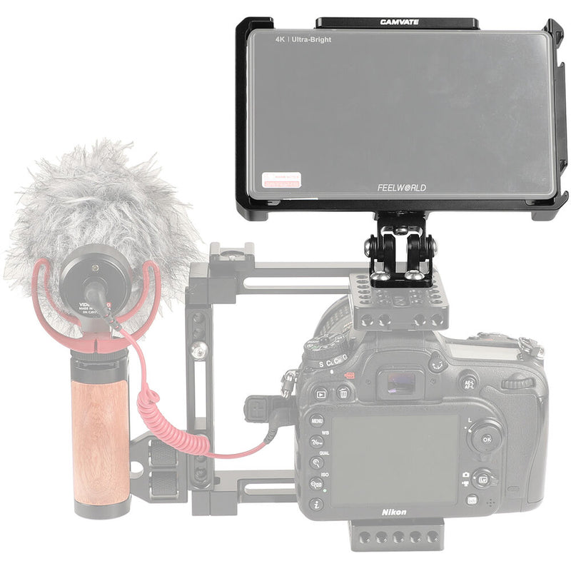 CAMVATE Formfitting Monitor Cage with Tilt Mount for FeelWorld LUT6/LUTS6