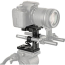 CAMVATE Quick Release Baseplate with 15mm Rod Clamp & Vertical Adjustment