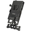 CAMVATE V-Mount Battery Plate with 15mm LWS Rod Clamp & DC/D-Tap Power Outputs