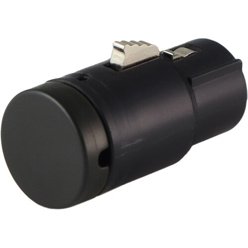 Cable Techniques Low-Profile Right-Angle XLR 3-Pin Female Connector (Standard Outlet, A-Shell, Black Cap)