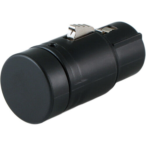 Cable Techniques Low-Profile Right-Angle XLR 3-Pin Female Connector (Large Outlet, A-Shell, Black Cap)