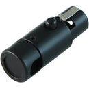 Cable Techniques LPS Low-Profile Right-Angle TA4F Connector (Large Outlet, Black Cap)