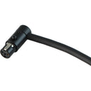 Cable Techniques LPS Low-Profile Right-Angle TA4F Connector (Large Outlet, Black Cap)