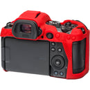 easyCover Silicone Protection Cover for Canon R5 & R6 (Red)