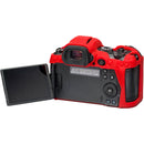 easyCover Silicone Protection Cover for Canon R5 & R6 (Red)