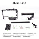 LanParte Camera Cage with 501-Compatible QR Plate & R/S Top Handle for Panasonic S1/S1H