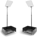 Prompter People Proline Stage Pro 24 Pair:2 Reversing Teleprompters,Distribution Amp,2 -2F Foot Cables and Flip