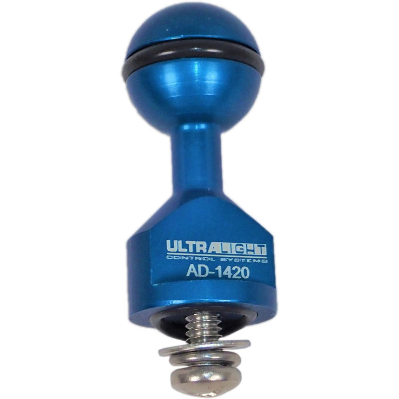 Ultralight Base Adapter with 1/4"-20 Threads, Bolt & Washers (Ultra Blue)