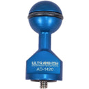 Ultralight AD-1420 Base Adapter (1/4"-20 Screw, .25" Long, Ultra Blue)