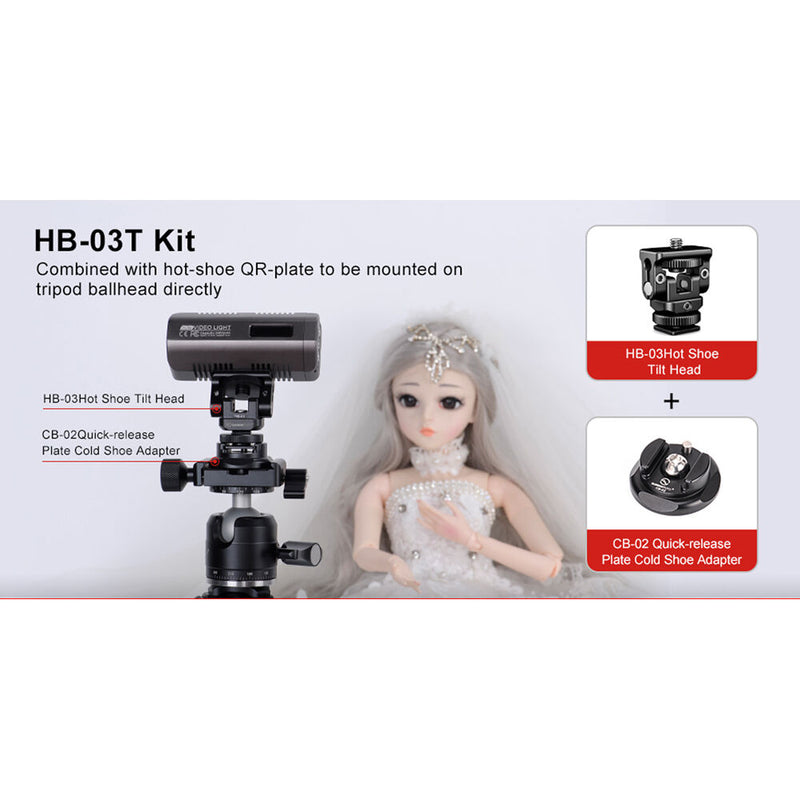 Sunwayfoto HB-03 Hot Shoe Tilt Head