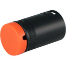 Cable Techniques Low-Profile Right-Angle XLR 3-Pin Male Connector (Standard Outlet, A-Shell, Orange Cap)