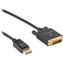 Pearstone DisplayPort Male to DVI-D Male Single-Link Cable (3')