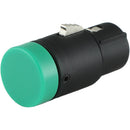 Cable Techniques Low-Profile Right-Angle XLR 3-Pin Female Connector (Large Outlet, B-Shell, Green Cap)