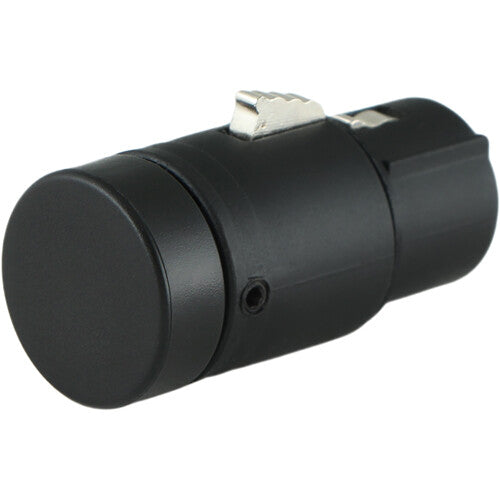 Cable Techniques Low-Profile Right-Angle XLR 3-Pin Female Connector (Large Outlet, B-Shell, Black Cap)