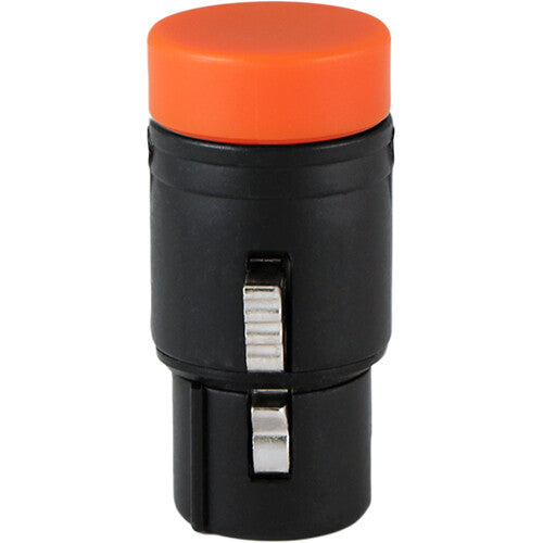 Cable Techniques Low-Profile Right-Angle XLR 3-Pin Female Connector (Large Outlet, B-Shell, Orange Cap)