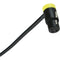 Cable Techniques Low-Profile Right-Angle XLR 3-Pin Female Connector (Large Outlet, B-Shell, Yellow Cap)