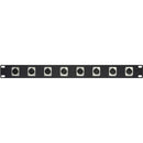 My Custom Shop XLR Feedthrough Patch Panel with 8 Male to 8 Female XLR (1 RU)