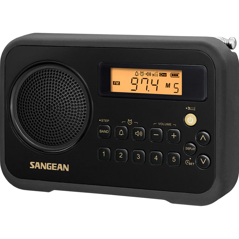 Sangean SG-104 Portable AM/FM Digital Alarm Clock Radio