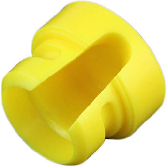 Cable Techniques Low-Profile Cap, Large, for Low Profile XLR Connectors, Outlet for up to 6.0mm OD Cable (Yellow)