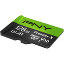 PNY Technologies 128GB Premier-X UHS-I microSDXC Memory Card with SD Adapter
