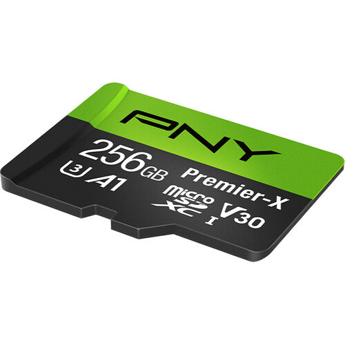 PNY Technologies 256GB Premier-X UHS-I microSDXC Memory Card with SD Adapter